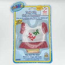 🌟 New Webkinz Tank w/ Striped Leggings - Unused Code, Pet & Smoke-Free 🌟