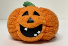 Vintage RUSS BERRIE LUV PETS CHAMOIS PLUSH COLLECTION Jack O Lantern Pumpkin