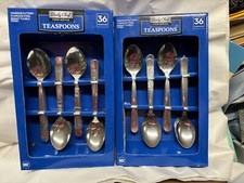 72 pc RESTAURANT QUALITY WINDSOR TEASPOONS, STAINLESS STEEL 2 Box of 36 spoons