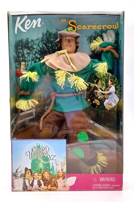 1999 The Wizard of Oz Barbie Ken as Scarecrow Puppe / Mattel 25816, NrfB