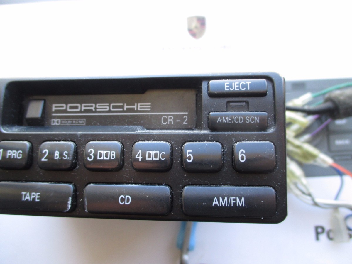 ポルシェ純正964 CR-2 オーディオ ヘッドユニット 96464501500 Porsche 911 964 993 944 968 CR-2 Cassette Radio Stereo 96464501500