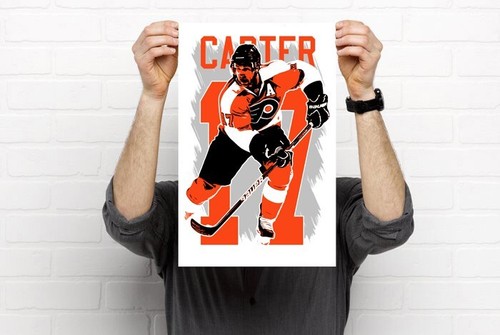JEFF CARTER art print/poster PHILADELPHIA FLYERS FREE S&H! JERSEY B2G2 - Picture 3 of 6