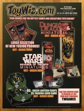 2006 Toy Wiz Print Ad/Poster Star Wars/AD&D Miniatures Green Lantern TCG Art 00s