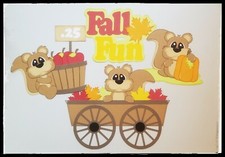 Fall Fun Premade Paper Piecing Embellishment Set Pages Cards PCC