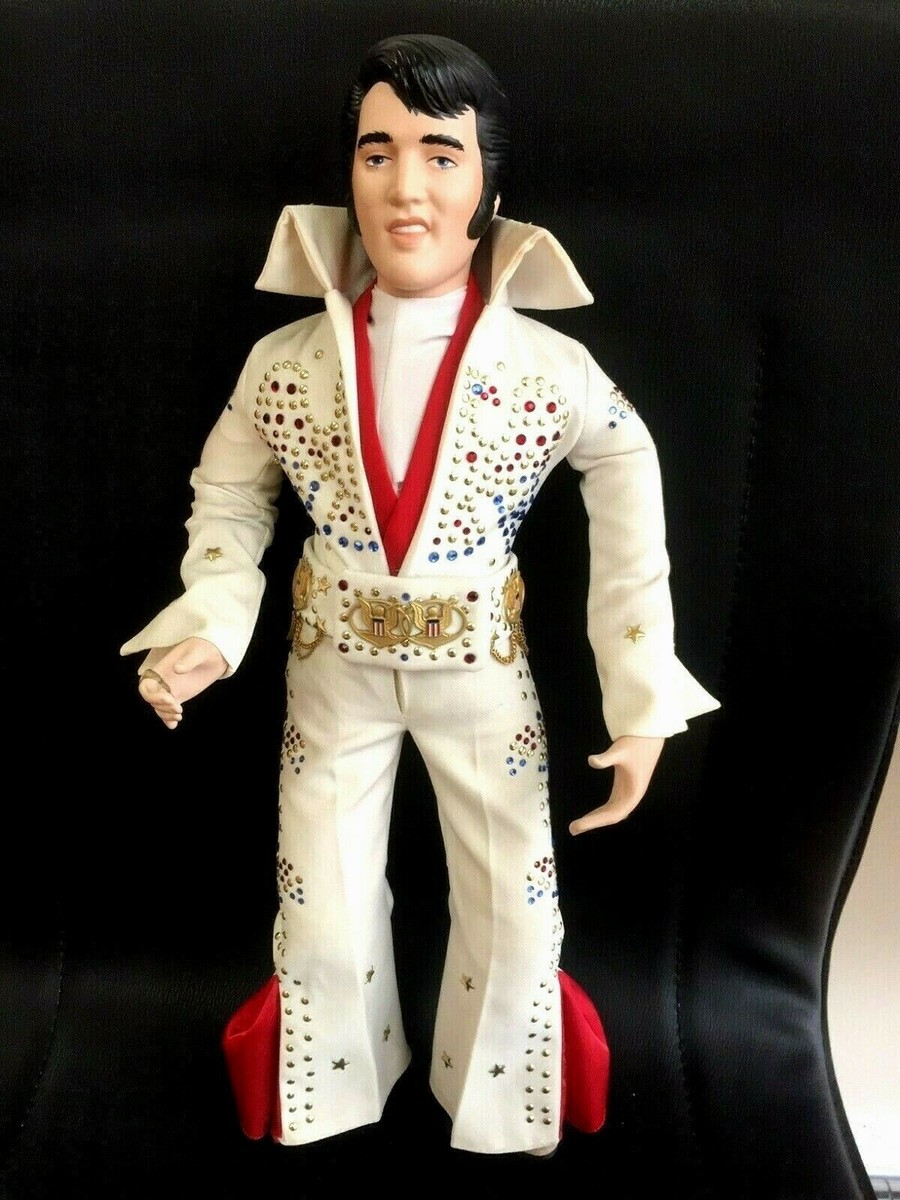 Elvis Presley Porcelain Doll Danbury Mint 1987 Aloha From Hawaii