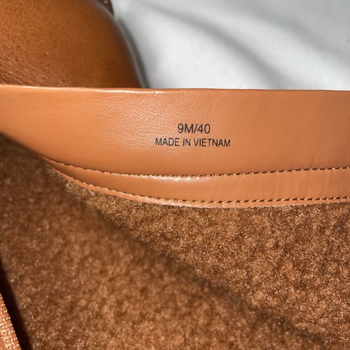 Vince Camuto Telvanni Boots Faux Fur Lined Warm Caramel Leather Block Lug 9M/40 - Picture 7 of 12