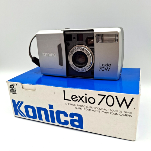 Konica Lexio 70W analoge Kompaktkamera 35mm Vintage Kamera 28-70mm Zoomobjektiv refB