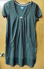 2016 Simply Vera Wang Intimates Chemise Size XS Black Pink Polka Dot Nightgown