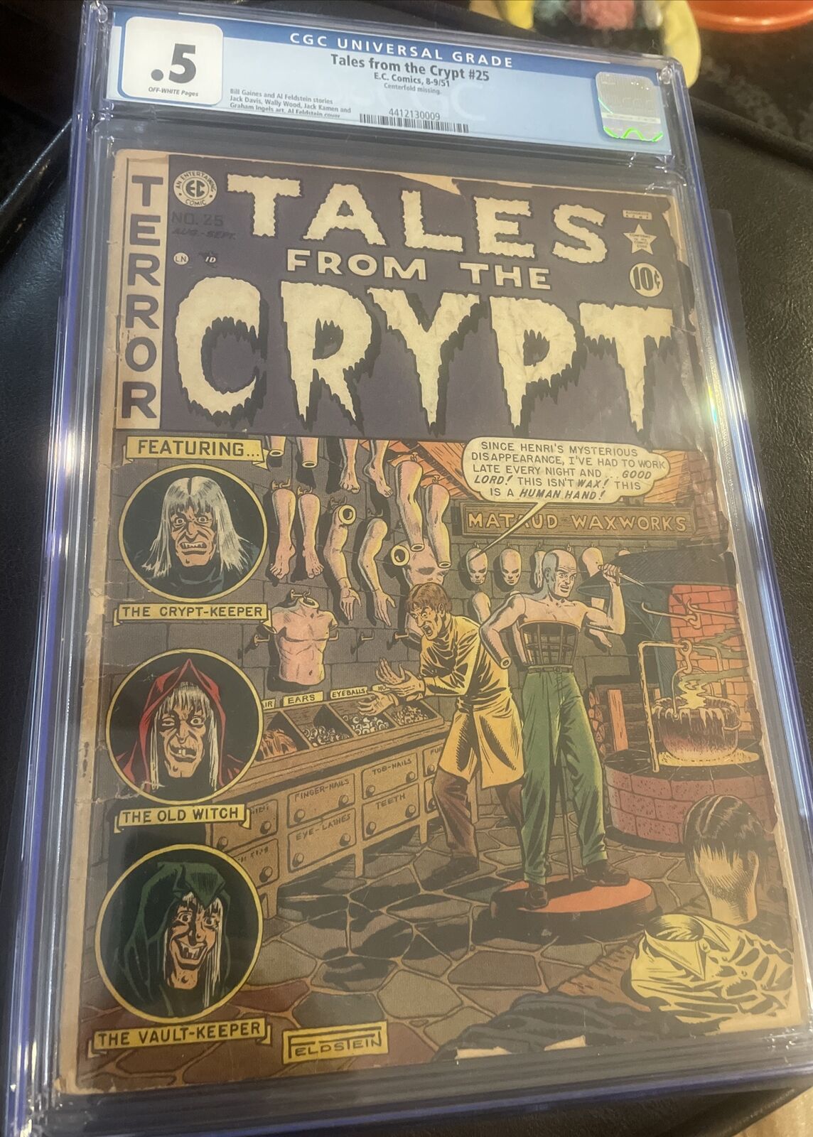 Tales From The Crypt #25 E.C. Golden Age Horror 1951 CGC .5