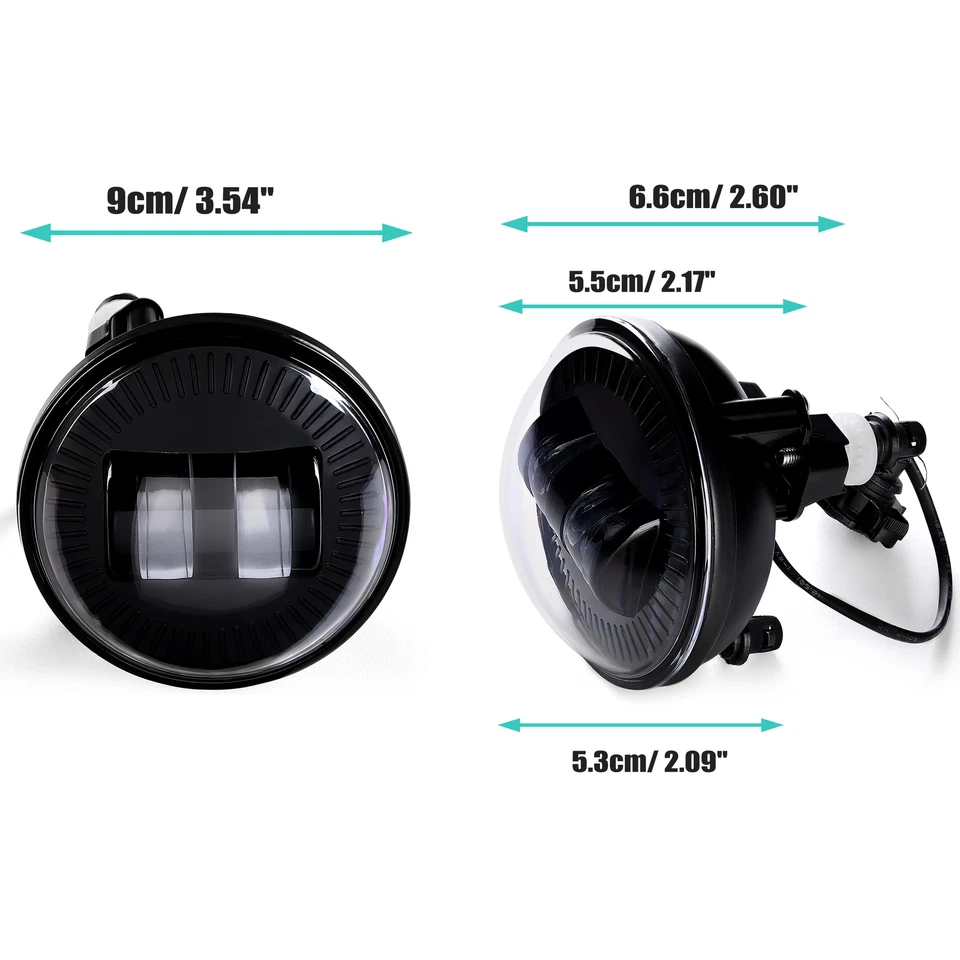 For Chevy Avalanche Suburban Tahoe GMC Yukon Acadia 07-14 LED Fog Lights Lamps - Image 3 of 4