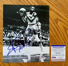 Spencer Haywood Signed Knicks 8x10 Photo Inscribed HOF 15 PSA COA RARE