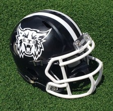 WEBER STATE WILDCATS NEW 2024 (WHITE MASK) FOOTBALL MINI HELMET