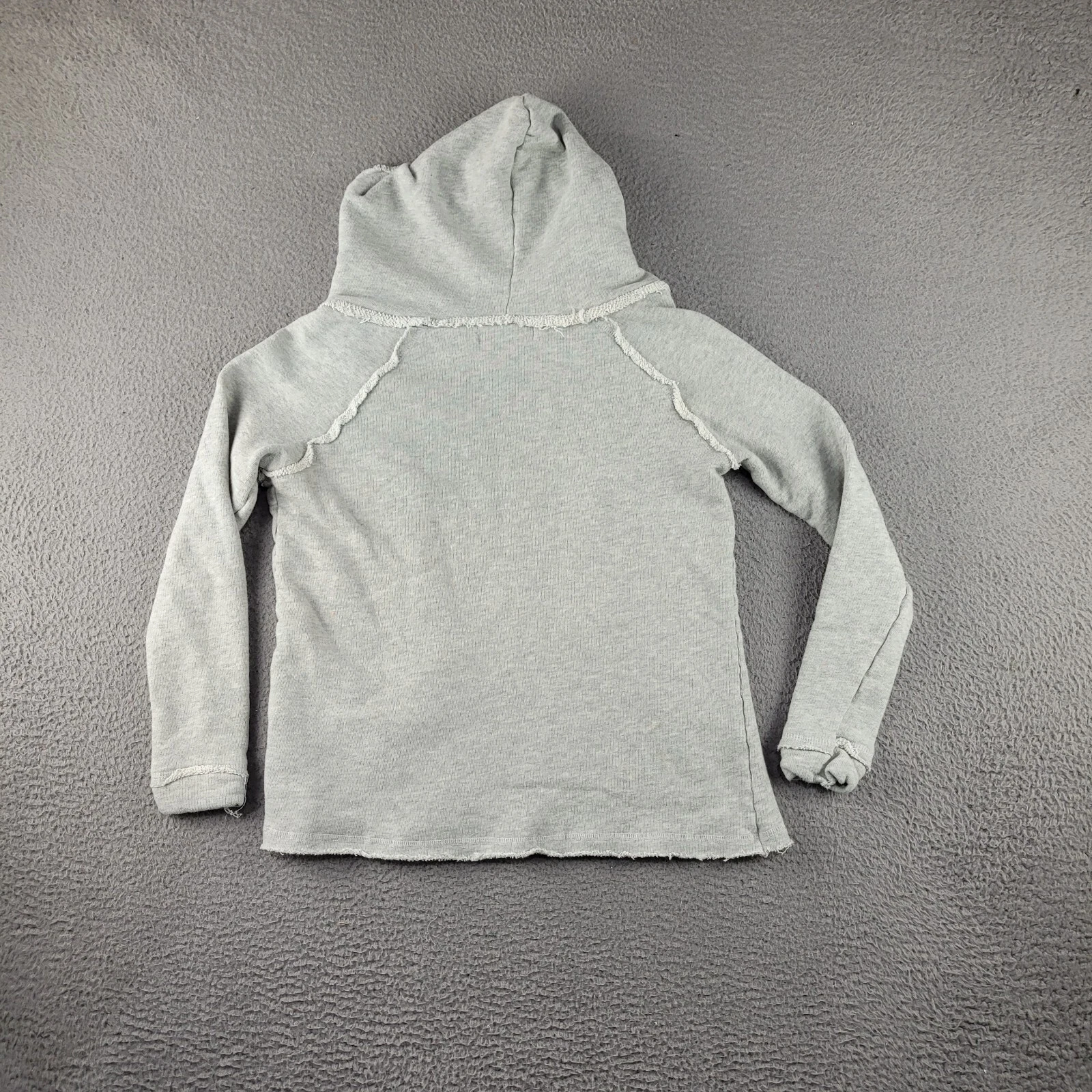 VETEMENTS Ocean Drive Clothing Co Felpa con Cappuccio Ragazze Grigio Medio Destinazione Vacanze Pullover