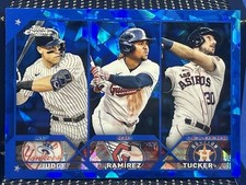 2023 Topps Chrome Sapphire AL RBI Leaders  JUDGE RAMIREZ TUCKER Base 241