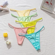 Women's Sexy Lace Low Waist Thongs Panties Intimate G-String Briefs Underwear #