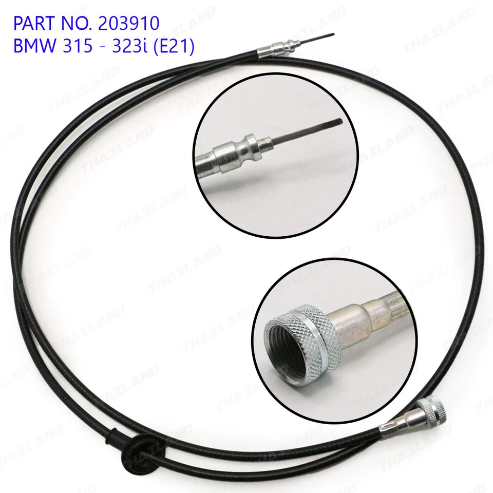 Cable velocímetro Speedo negro 5 marchas para BMW 315i - 323i E21 berlina 1975 1983 Foto 2 de 4