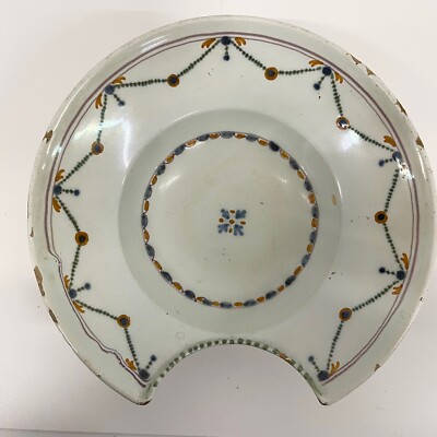 Antike französische Fayence Friseure Blutschale Keramik um 1800