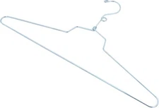 Hangers 25 Metal Silver Dress Shirt  Retail Space Saving Security Loop 18"