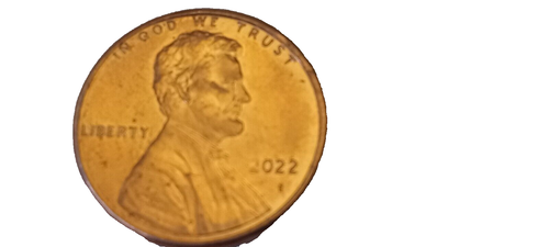 ERROR 2022 Lincoln Cent Light first #2, Die break? Keine Reserve! - Bild 3 von 3