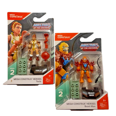 Mega Construx Heroes Series 2 Masters of the Universe Teela & Beast Man