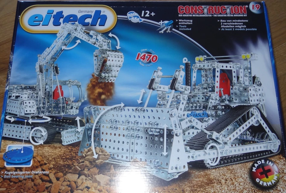 Mega Bulldozer Digger Eitech Metal Building Construction Toy Set C19 - Image 2 of 4