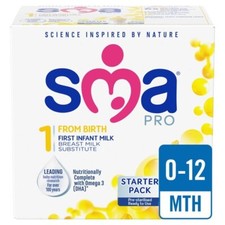 SMA PRO First Infant Milk From Birth Starter Pack 6 x 70ml