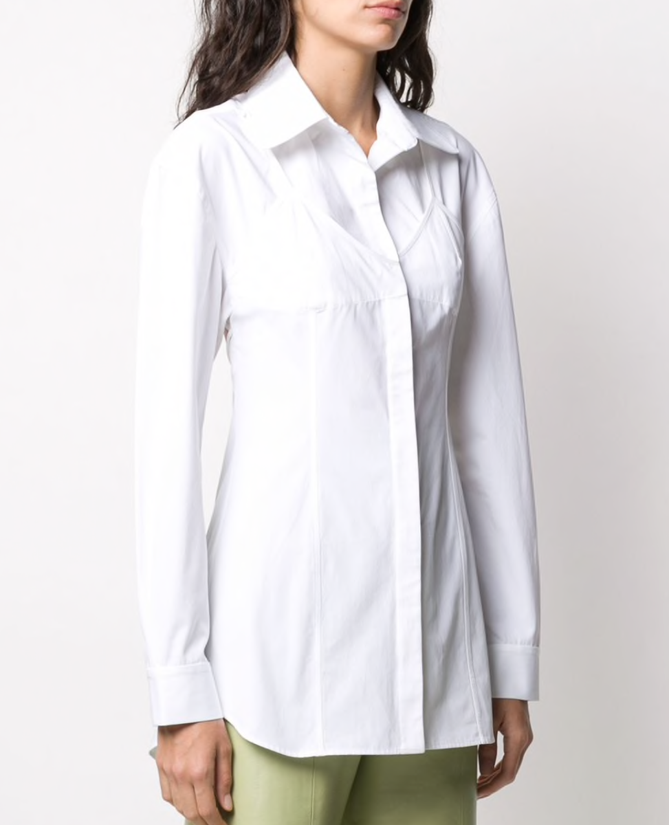 2020 Jacquemus white open-back poplin Shirt $430+tax NWT | eBay