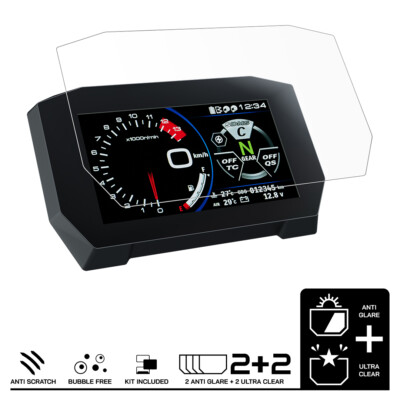 SUZUKI GSX-S1000GT (2022) Screen Protector 2 x Ultra Clear & 2 x Reflected