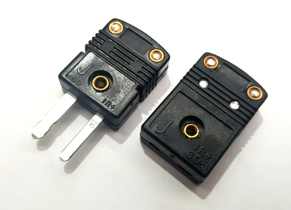 TYPE J THERMOCOUPLE MINI CONNECTOR PLUG AND SOCKET FLAT PIN eBay