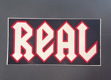   REAL   NICE VINYL STICKER 6  . X 3  
