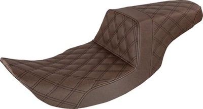 Saddlemen Step-Up Seat - Full Lattice Stitch - Brown 897-06-175BR