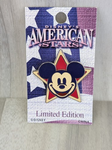 DISNEY WDW DISNEY'S AMERICAN STARS MICKEY MOUSE PIN ON CARD LE 2000 - Picture 17 of 23