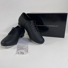 NWB Balera B160 Lace Up Tap Shoes Black Size 7AM