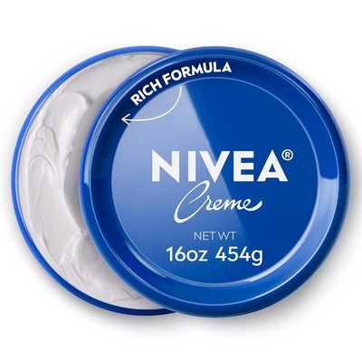 NIVEA Creme Face, Hand and Body Moisturizer Cream, Rich Body Cream for Dry Skin