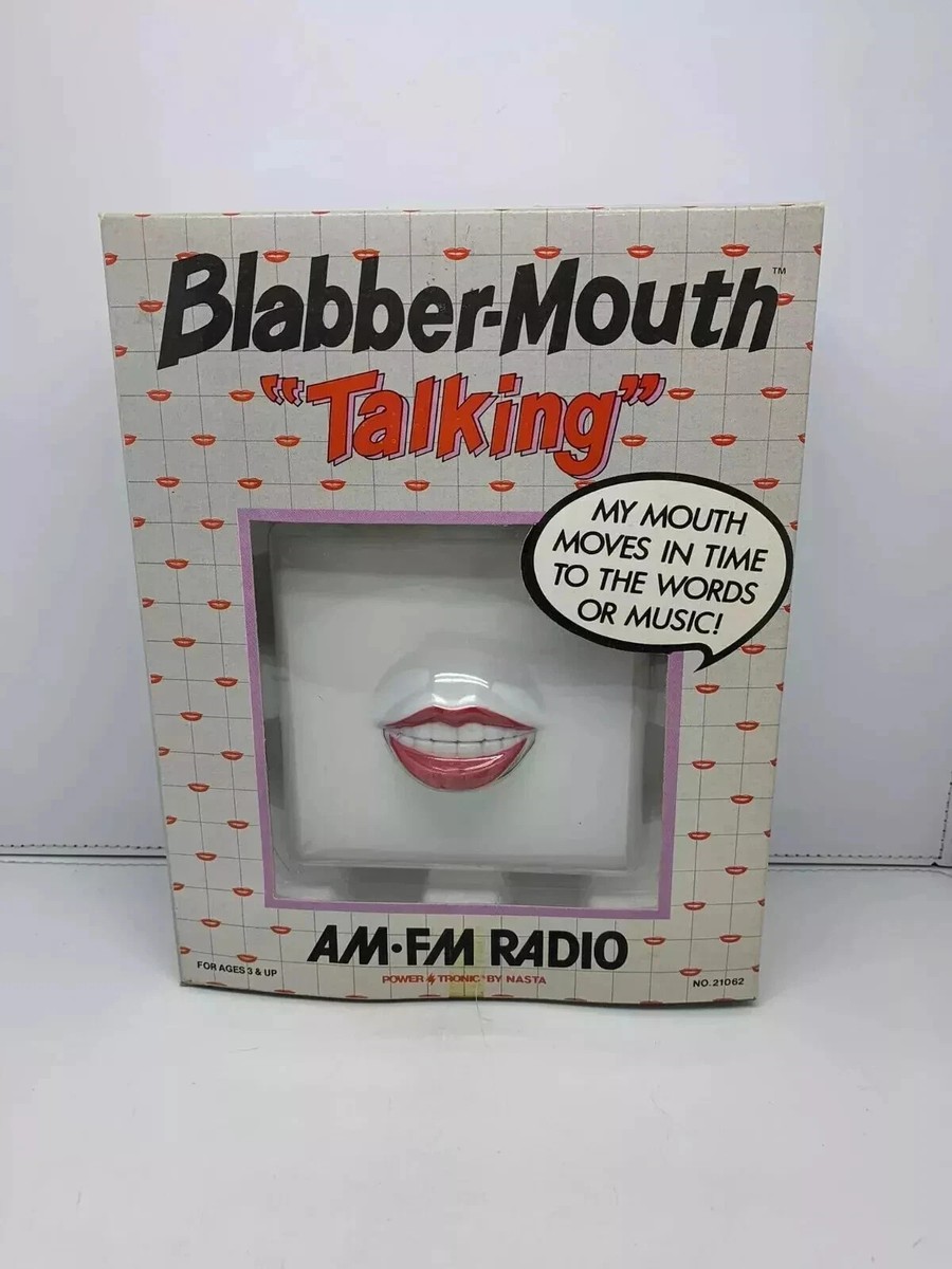 最終値下げBlabbermouth(おしゃべりな)ラジオ 古く珍しい40年前の品 Vintage Blabber-Mouth 
