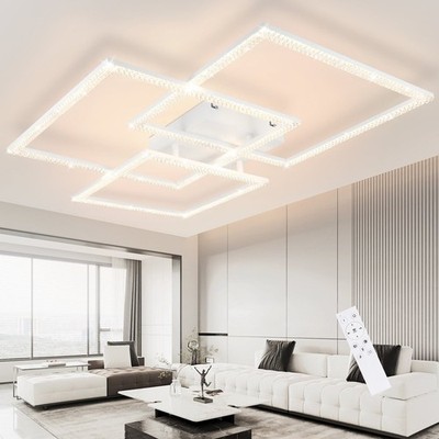 LED Deckenleuchte 80W 75cm weiß Moderne Dimmbare mit FB Wohnzimmer Esszimmer