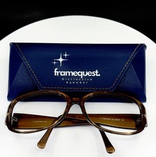 VTG LAUREN HUTTON LS92 BROWN Womens Oval Full Rim Eyeglasses FRAMES ONLY