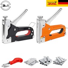 Handtacker Set inkl 3 in 1 Profi Tacker f&uuml;r Holz 600-3600 Tackerklammern