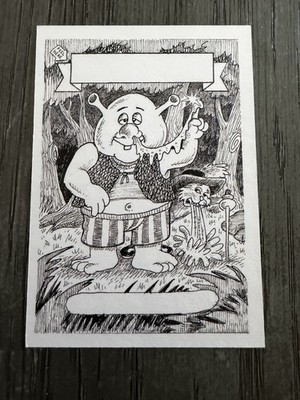 Shrek Puss N Boots Garbage Pail Kids Lost Rough Card (NM)