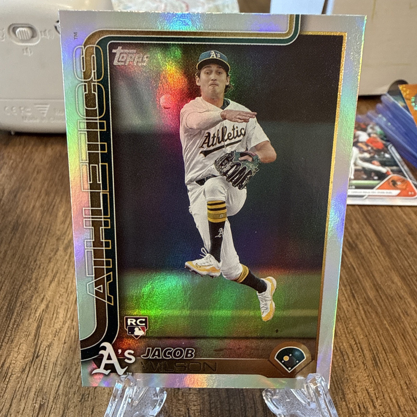 2025 Topps Series 1 - Jacob Wilson #314 Rainbow Foilboard (RC)