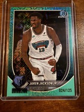 2025-26 Bowman Chrome Jaren Jackson Jr Aqua Mojo Refractor /125 #BCV-137