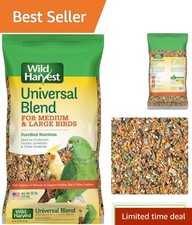 Universal Blend for Medium and Large Birds 10 Pounds; Fortified Nutrition