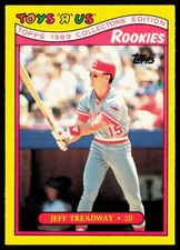 1989 Topps Toys R Us Rookies #31 Jeff Treadway RC Rookie Card QTY Available. rookie card picture