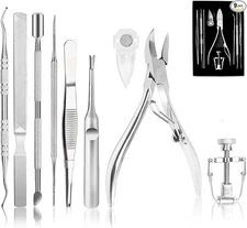 Professional Ingrown Toenail Removal Clippers Pedicture Set (7 Tools)