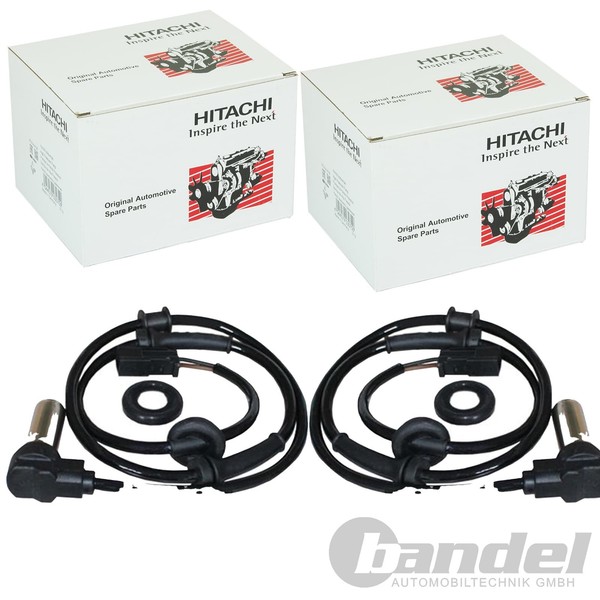 2X Astemo Hitachi ABS-SENSOR Raddrehzahl Hinten FüR Audi A4 Links+Rechts |-image