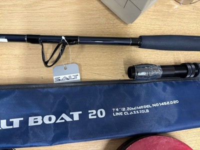 Excellent quality Shakespeare SALT Classic Sea Boat Fishing Rod 7ft 4in 20lb 2pc