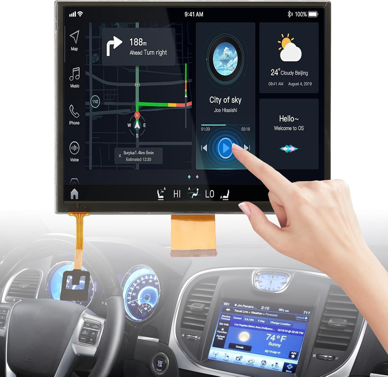 Maserati Ghibli 2014-2017 Display P/N LAJ084T001A