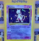 Pokemon Mewtwo Base Set 2 Holo Rare 10/130 Holo Bleed.