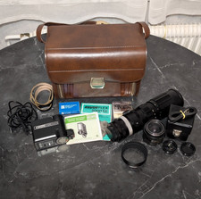 Revue Flex borsa fotografica in pelle con accessori obiettivo macro-Revuenon Raynox Polaris