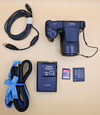 Canon PowerShot SX410 IS 20MP 40x Optical Zoom Camera Tested Black w/ Charger